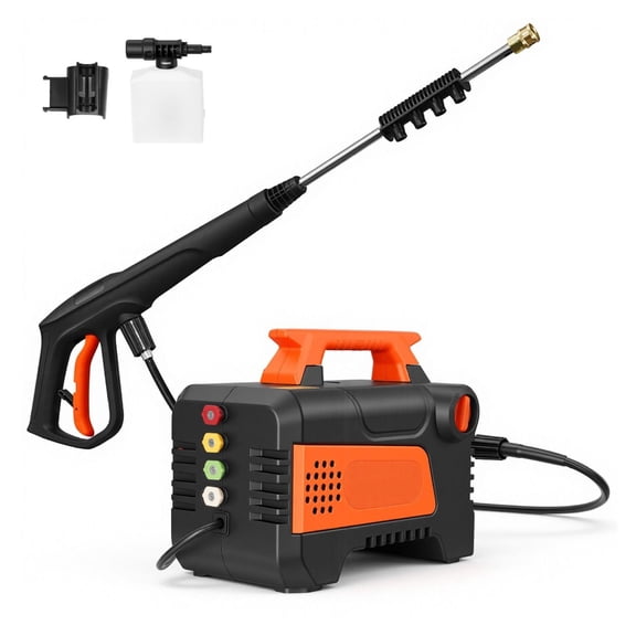 Electric Pressure Washer 1958 PSI 2.5 GPM Portable Power Washer with 4 Nozzles