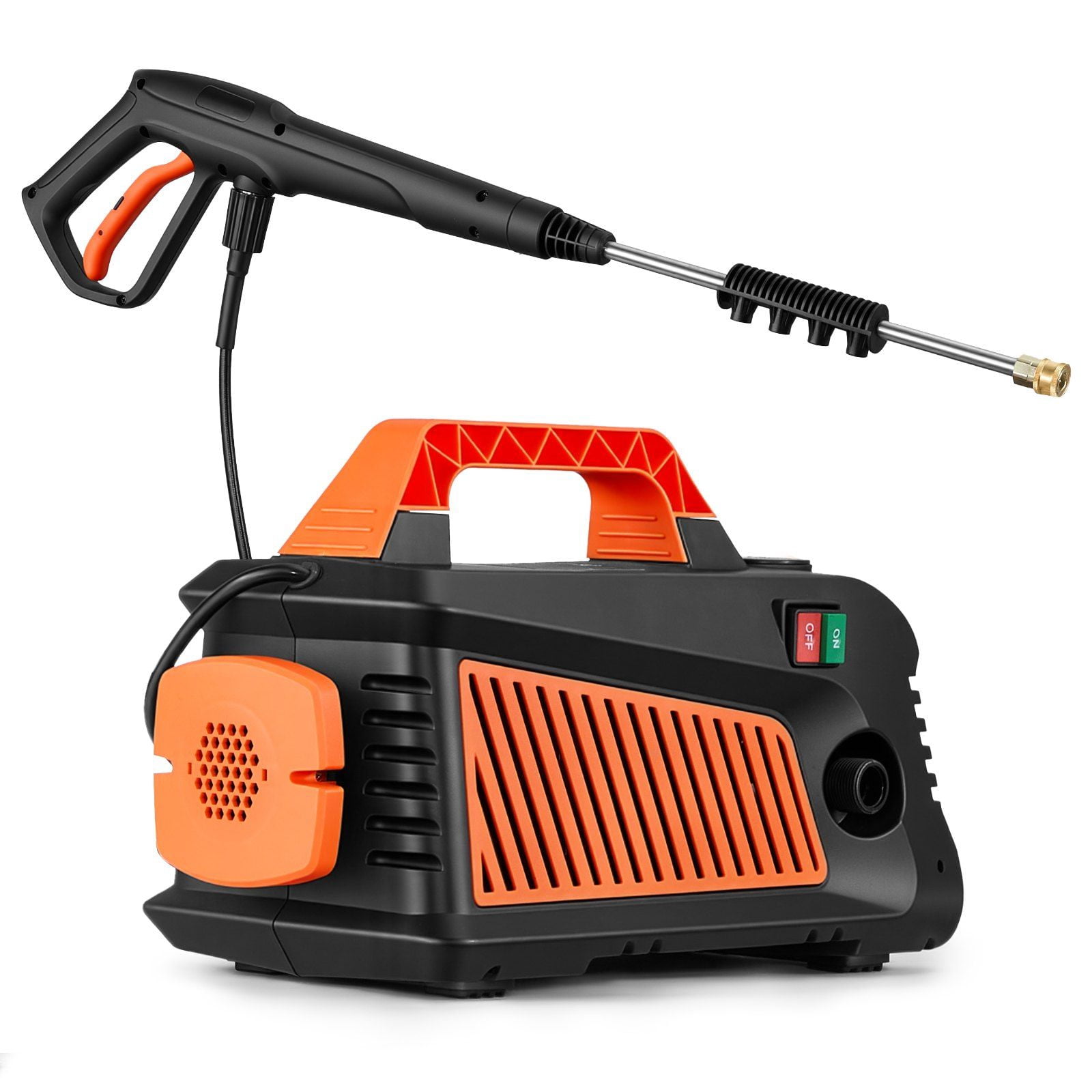 Electric Pressure Washer, 2000 Max PSI 1.59 Max GPM, Portable Power Washer with 4 Nozzles, Metal Extension Wand, Built-in Carry Handle, Compact & Flexible for Cars,Driveways,Patios,Fences,Home
