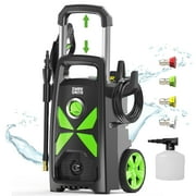 Electric Pressure Washer, 3000 Max PSI, 2.4 GPM Power Washer with Telescopic Handle and Versatile Cleaning Accessories for Cars/Patios/Floors