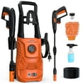 thumbnail image 1 of Electric Pressure Washer,4200PSI Max 2.6 GPM Power Washer with 23 ft Hose,Adjustable Nozzle 0-120°,Foam Cannon, Car Washing Gloves,Portable for Clean Vehicles, Patios,Driveways,Fences, 1 of 10