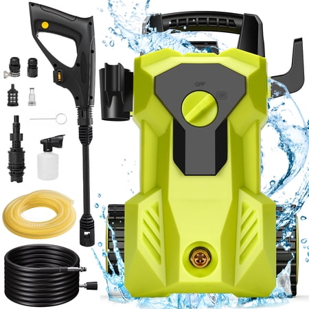 UNTIMATY 4000 PSI 2.8 GPM Electric Pressure Washer 2000W Power Washer with 10.15US gal Foam Cannon, 6.56ft Power Cord and 26ft Pressure Hose(3/4" FGHT+1/2"MNPT+1/2"FGHT Adapter Not Included)