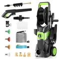 thumbnail image 1 of TEBRU Electric Pressure Washer, 3500 Max PSI, 2.4 GPM Power Washer Machine with Hose Reel, 32FT Hose, 5 Quick Connect Nozzles, Foam Cannon Portable to Clean Patios, Cars, Fences, Driveways, 1 of 12