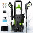 thumbnail image 1 of Electric Pressure Washer, 5000PSI Max 3.0 GPM Hidrolavadora, Portable Power Washer with 25FT Cord, 23FT Hose, 4 Nozzles, for Cars, Driveways, Fences, Patios, 1 of 6