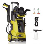 Electric Pressure Washer 5000PSI-Max 3.6GPM Power Washer Touch Screen Adjustable Pressure,4 Nozzles and 500ml Foam Cannon Power Washer Cleaning for Patio