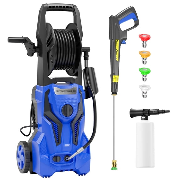 5000PSI Power Washer w/ 25FT Hose & 4 Nozzles 2.8GPM for Deep Cleaning Driveways, Siding, Vehicles
