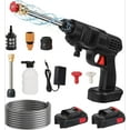 thumbnail image 1 of Cordless Portable Power Washer – Portable 452PSI Battery Pressure Washer Gun, 1.3GPM High Flow, Rechargeable Handheld Cleaner with Multiple Nozzles for Car Wash, Patio, Home, Driveway, Outdoor Use, 1 of 7