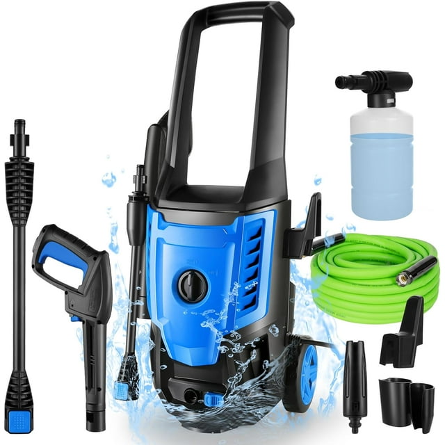 High Pressure Electric Washer, 2.5 GPM PSI, Includes Outdoor Soap
