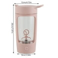 thumbnail image 1 of Electric Protein Shaker Bottle, | Tritan | Bpa Free| Blender Bottles 22oz Rechargeable Vortex Portable Mixer, Self Stirring Cup, Auto Mixing Mug For Coffee (Pink), 1 of 3