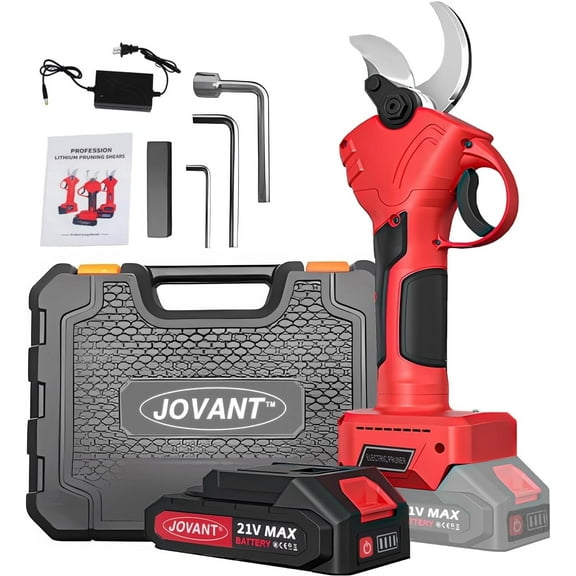 Electric Pruning Shears 1.2" 30mm Cordless Branch Cutter, 20V 2.0Ah Li-ion Battery Powered Electric Pruners with LCD Display, Gardening Shears for Tree Trimming, SK5 Blade Electric Tree Pruner