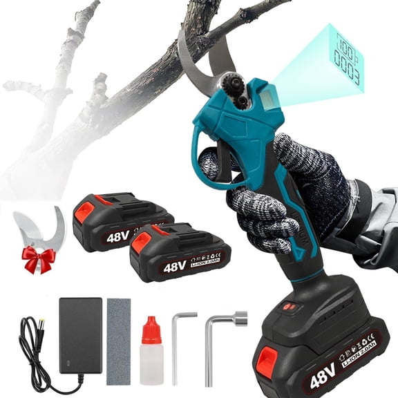 Electric Pruning Shears Portable Handheld Cordless Electric Pruning Shears Rechargeable Single Handheld Labor-Saving Fruit Tree Potted Garden Pruners