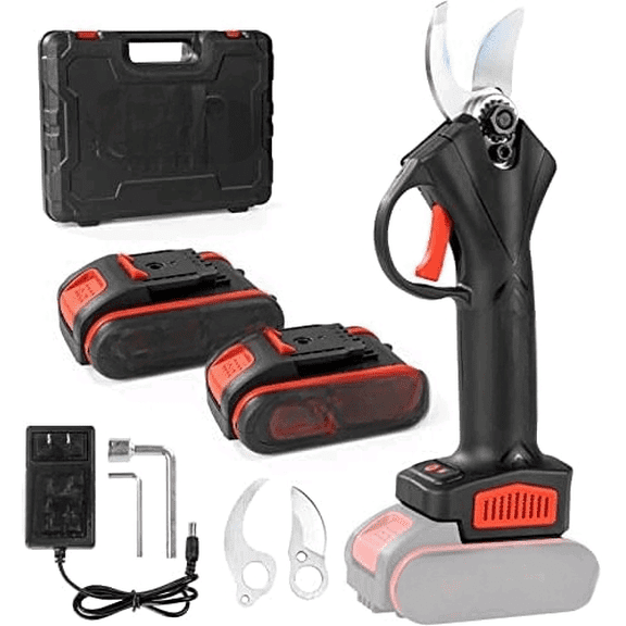 Electric Pruning Shears, Professional Cordless Electric Pruning Shears Pruner with 2PCS Backup Rechargeable 2Ah Lithium Battery Powered Tree Branch Pruner - 1.2inch (30mm) Cutting Diameter