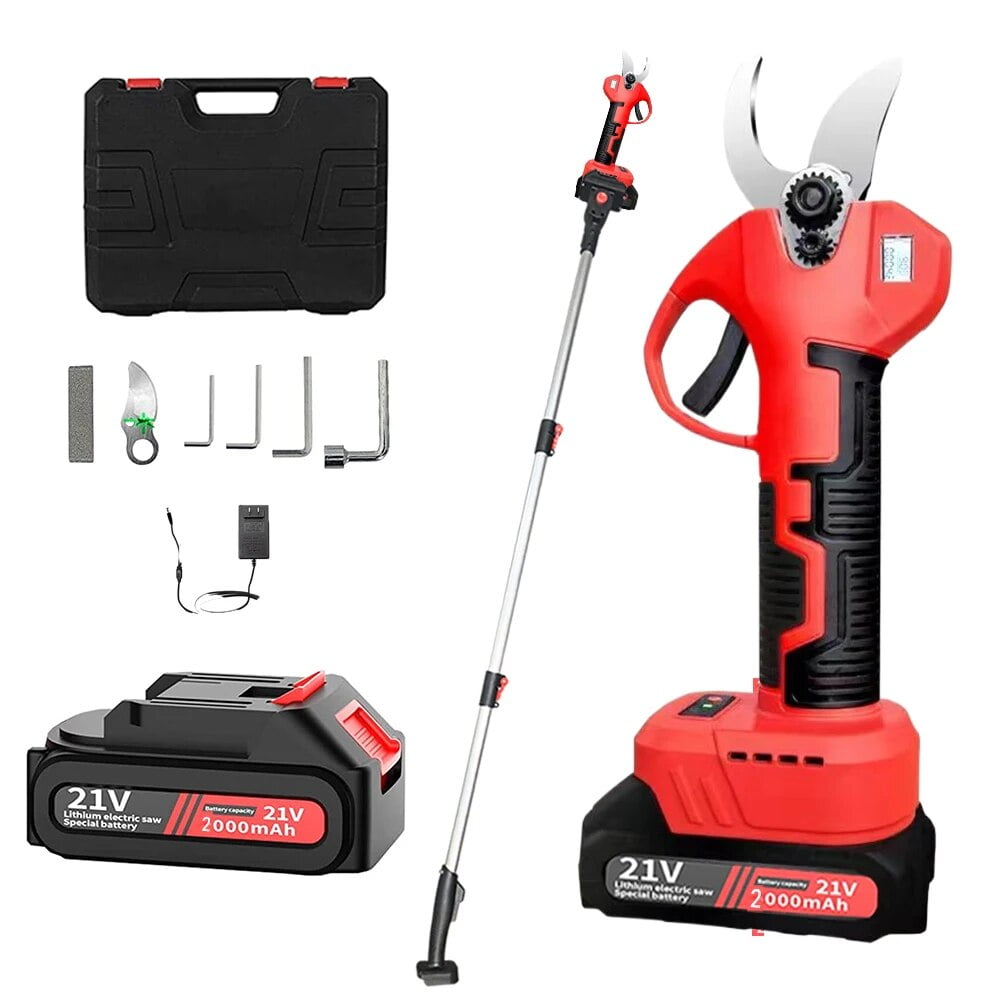 Electric Pruning Shears with LED Display, Professional Cordless