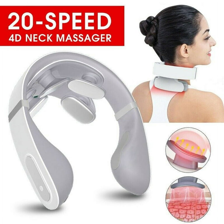 Electric Pulse Neck Massager for Pain Relief, Intelligent Neck Massage with  Heat, Cordless Deep Tissue Trigger Point Massager, Portable Neck Massager  for Women Men Use Home,Outdoor 