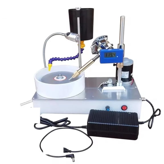 Electric Pusher Jade Seal Engraving Knife Grinding Polisher Gemstone Grinding Machine Small Jewelry Jade Agate Facing Machine ,Stable Running