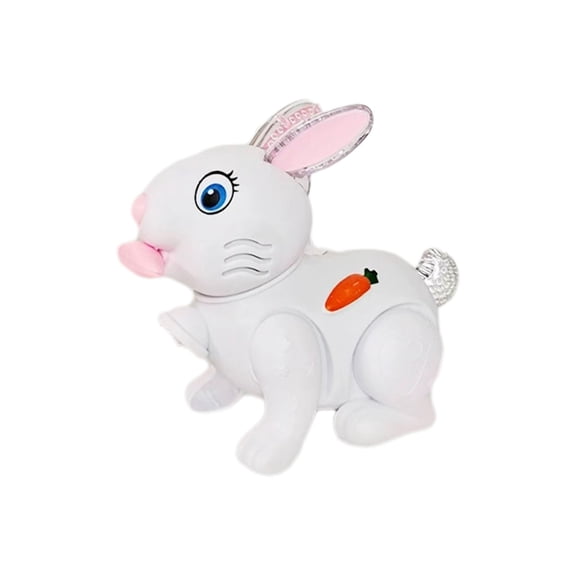 Electric Rabbit Model Interactive Musical Bunny for Safe Educational Plaything with Lights Fun Cartoon Design to Enhance Cognitive Skills for Boys