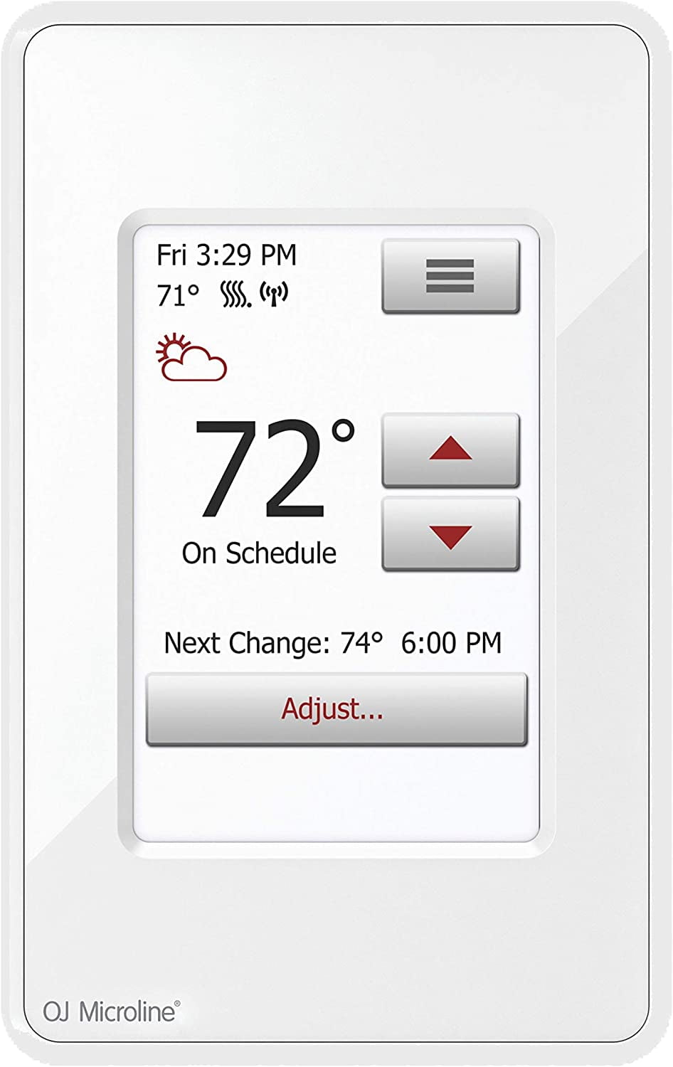 White Digital Wi-Fi Programmable Floor Heating Thermostat