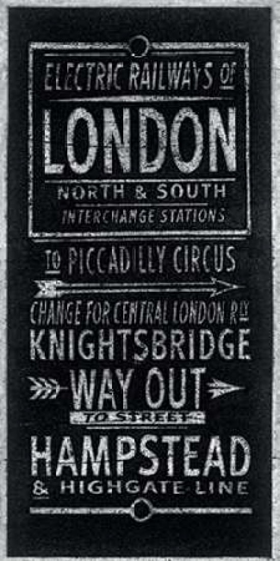 Electric Railways of London Canvas Art - Barry Goodman (24 x 48)