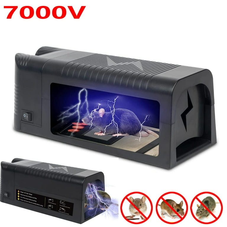 Electric Rat Trap Effective Indoor Mouse Trap Upgraded Rodent Zapper for Rats Mice with Powerful Voltage