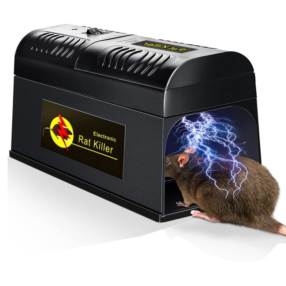 Electric Rat Traps Mouse Zapper Mice Traps for House Indoor Kill, Reusable and No Touch, Works for Mice Rats Chipmunks Squirrels