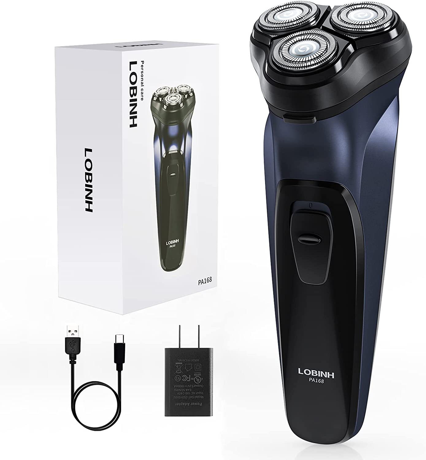 Electric Razor For Men, Rechargeable Electric Rotary Shaver, Washable