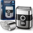 thumbnail interactive-video image 1 of FDDAI Electric Razor for Men, Rechargeable Foil Shaver with 8000RPM Motor, IPX7 Waterproof, USB-C Cordless Beard Trimmer, Portable Mini Electric Shaver for Face & Head, 1 of 8