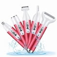 thumbnail image 1 of Electric Razor for Women, 5 in 1 Cordless Face Shaver Set, Rechargeable Wet & Dry Lady Razor for Women for Bikini Line, Nose Hair, Eyebrow, Arm, Leg, 1 of 8