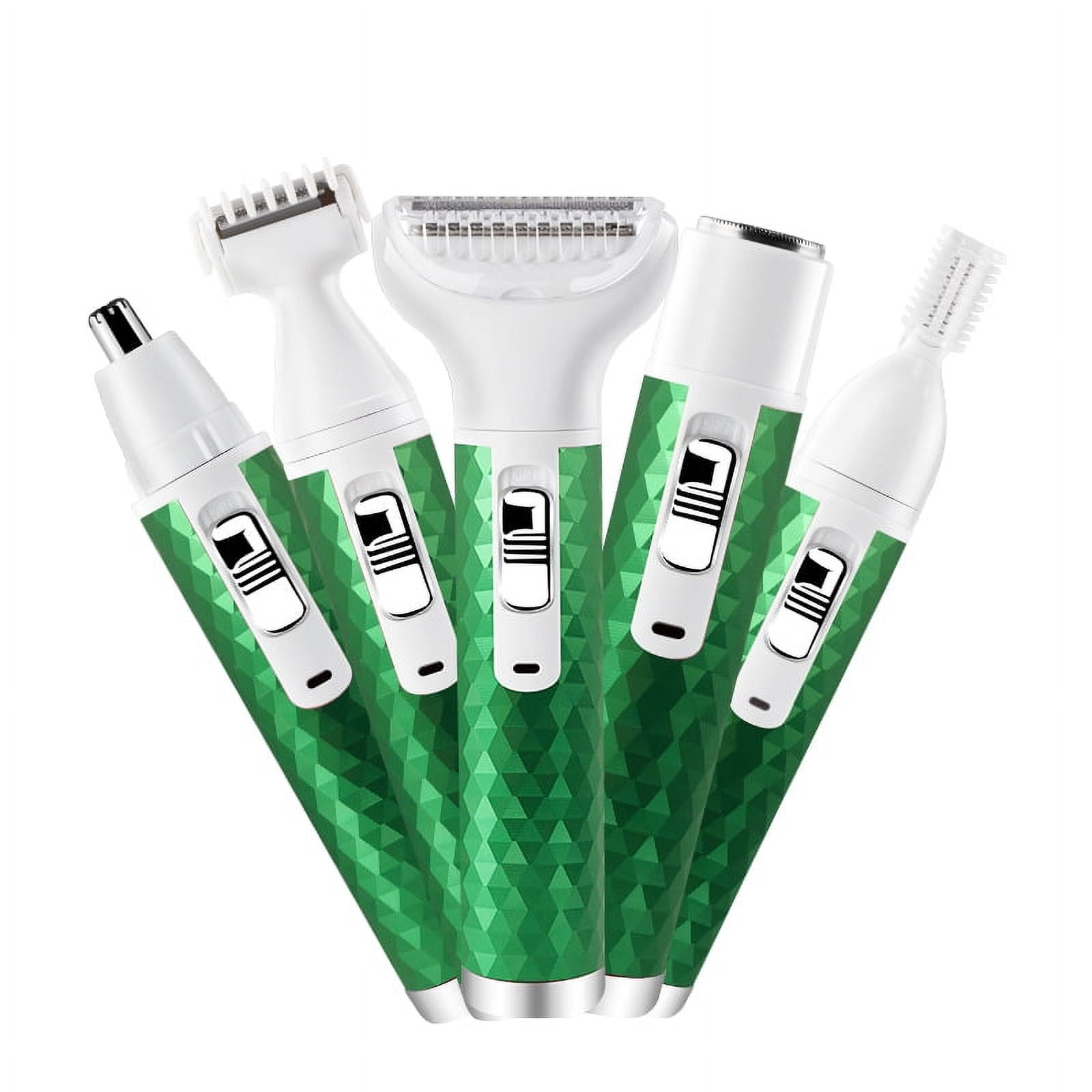 Waterproof Electric Razor for Women, 5-in-1 Body Shaving Kit, Portable & Rechargeable Shaver Hair Remover