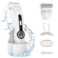 thumbnail image 1 of Electric Razor for Women, Painless Womens Electric Shaver, Low Noise Bikini Body Trimmer Rechargeable Wet/Dry Cordless Epilator with LCD Display & Charging Stand for Legs Arm Underarms, 1 of 7
