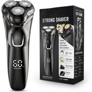 Prozing Electric Razor for Men Cordless, Mens Electric Shaver Waterproof with 4D Flex Blades, Pop-up Trimmer Fast Charging Travel Lock