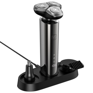 Nogroa Vacuum Beard Trimmer for Men, Cordless Electric Shaver with 20 ...