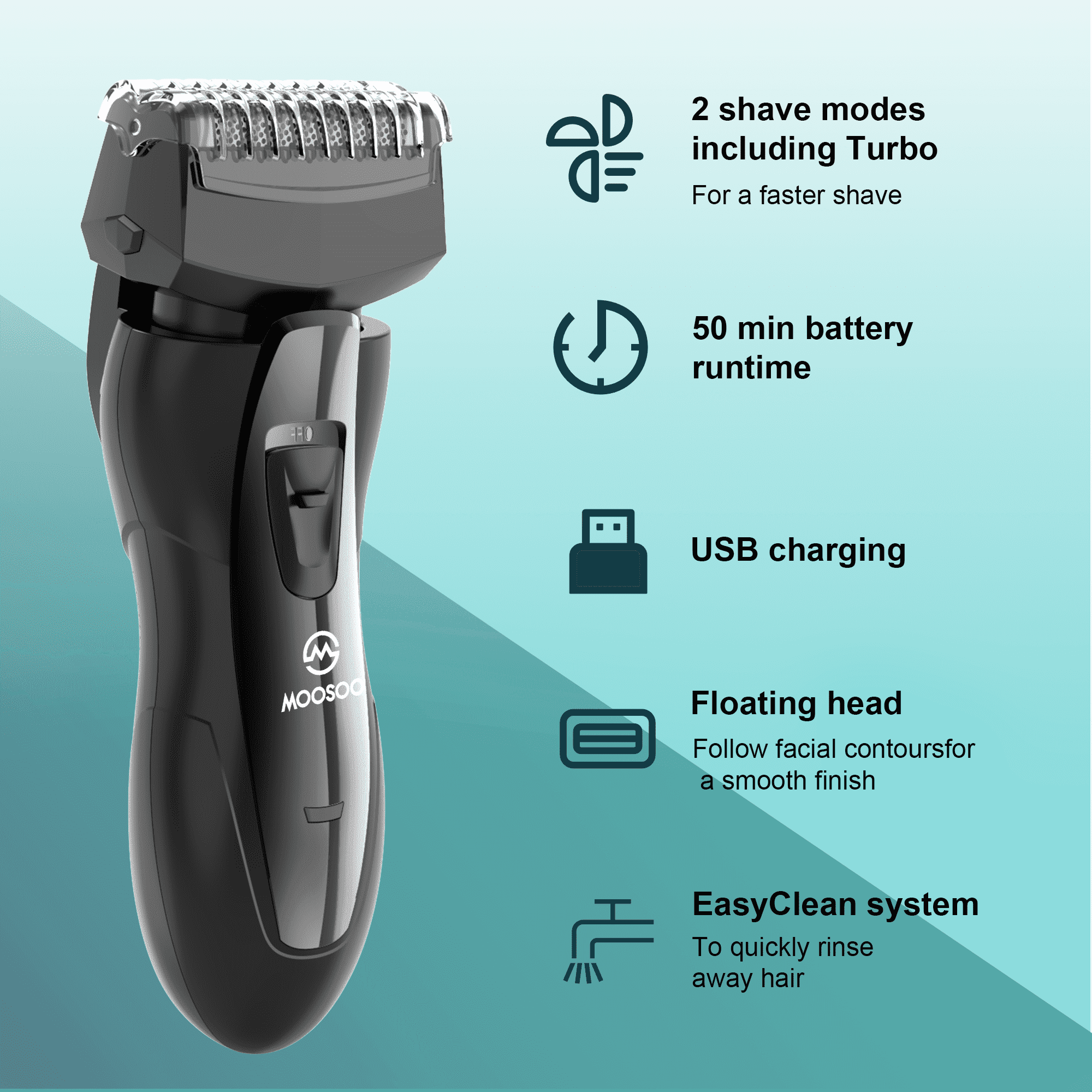 New Portable Razor Electric Razor for Men, Rechargeable Wet Dry Shaver, Portable Travel ...