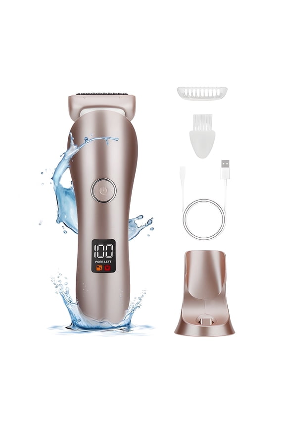 Electric Razor for Women - Cordless Shaver with LED Light, Body Hair Removal for Legs and Underarms Public Hairs