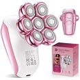 thumbnail image 1 of Womens Electric Razor, 7D Rechargeable Electric Shaver for Women, IPX6 Waterproof Wet/Dry Bikini Trimmer Body Shaver, Trimmer for Lady Face Arms Legs Armpit, Pink, 1 of 9