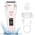 thumbnail image 1 of TiokMc 3-in-1 Electric Razor for Women, Rechargeable Wet & Dry Lady Shaver, Body Hair Remover for Face, Legs, Underarms & Bikini with LED Display, Pink, 1 of 8