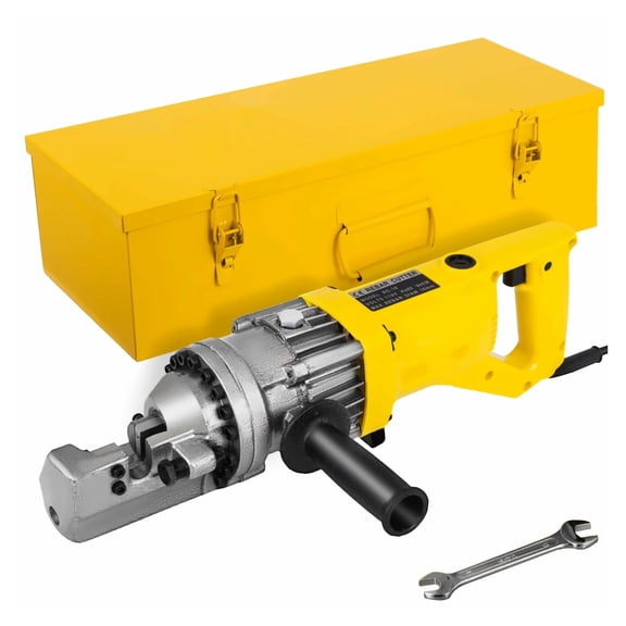 Electric Rebar Cutter 900W, Portable Hydraulic Rebar Cutters 5/8" 16mm #5 in 3 Seconds, 110V with Storage Box, Construction Tools