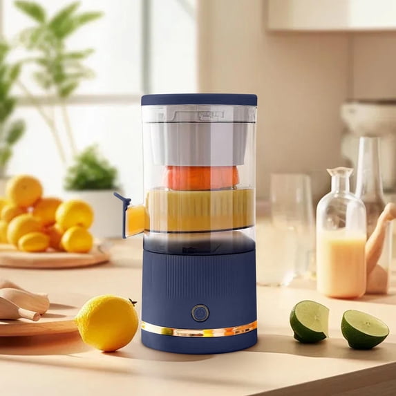 Electric Rechargeable Citrus Juicer - Automatic Squeezer with Touch Button, USB Charging | Portable for Orange, Lemon, Grapefruit | Easy to Clean
