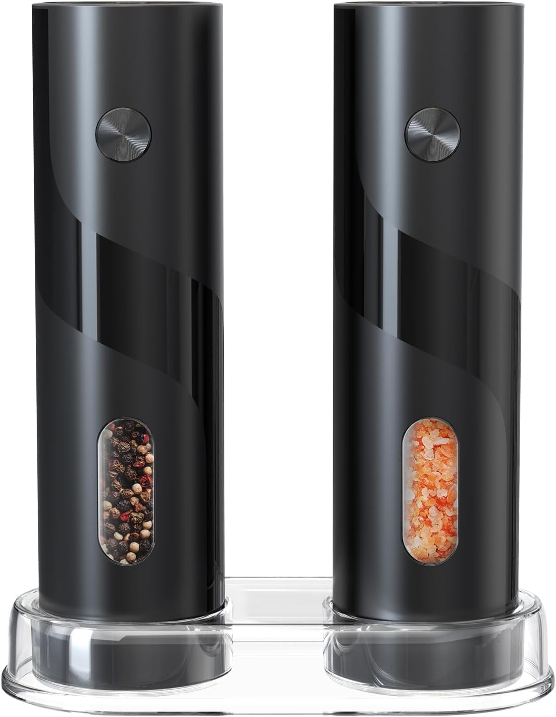 Electric Rechargeable Salt and Pepper Grinder Set Top-Refill Automatic ...