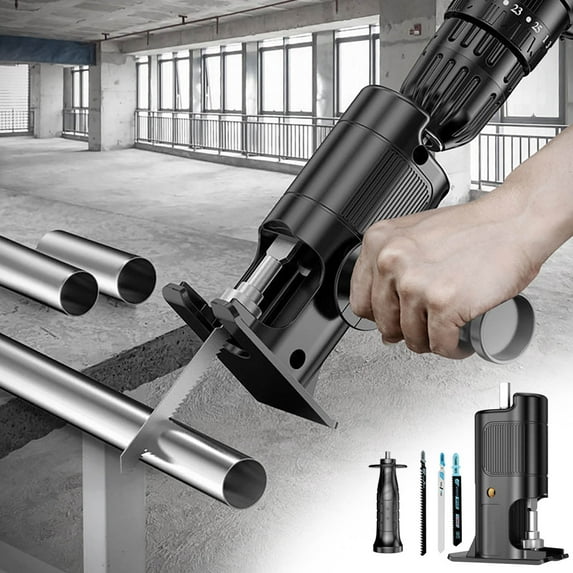 Electric Reciprocating Saw,Cordless Reciprocating Saw with Battery,3pcs 6-inch Metal Saw Blade for Thin Wooden Board,Soft Metal