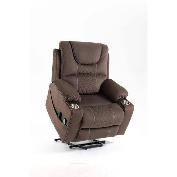 Electric Recliner Chair With Massage: Velvet, 5 Massage Functions, Comfort Comfortable Lounge Chair: Independent , Motor