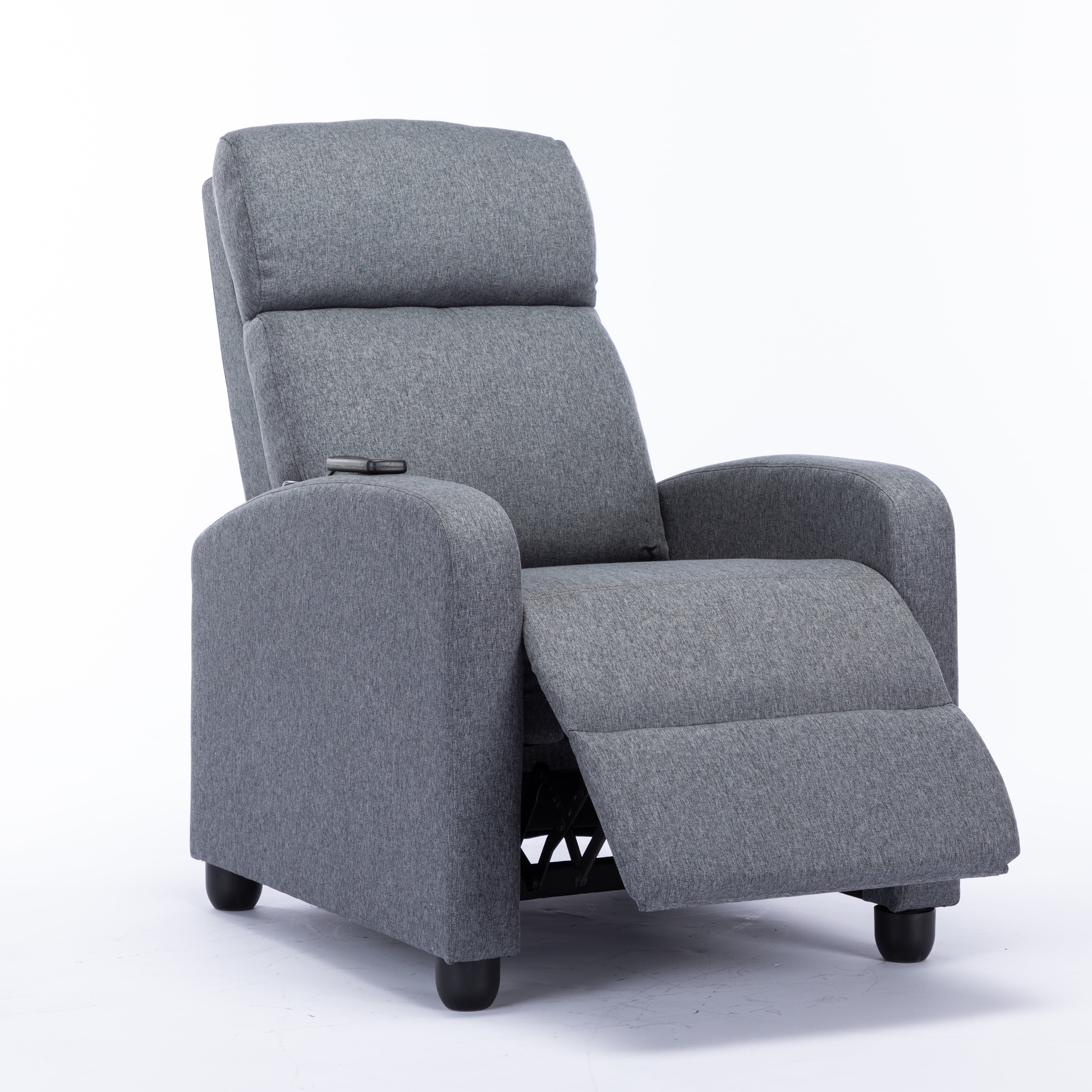 Electric Recliner with Massage and Heat, Pushback Reclining Chair with