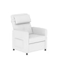 thumbnail image 1 of Electric Recliner Sofa with Adjustable Power Recline, Massage, Heat and Lumbar Support, White, 1 of 5
