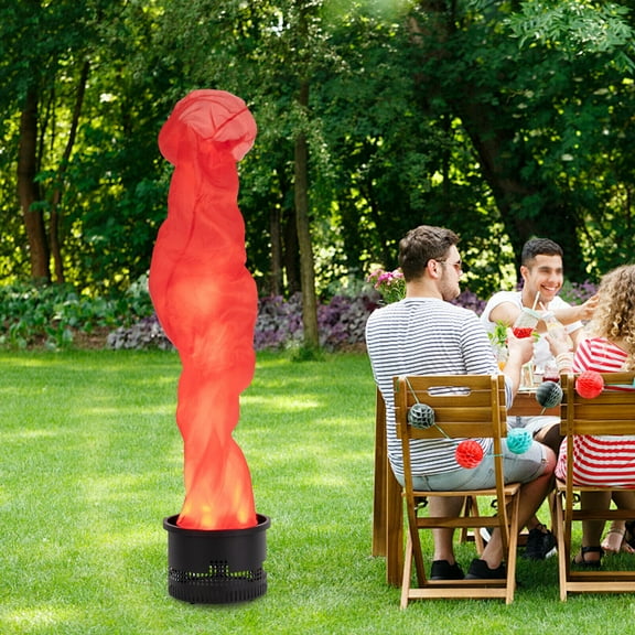 Electric Red Flame Light, Simulated Campfire Light, Fake Flame Light for Campfire Parties, Outings, Markets, Shops