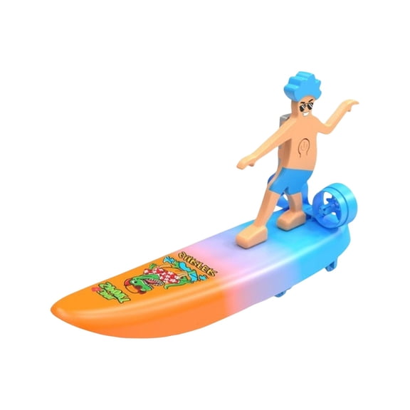 Electric Remote Control Amphibious Surfboard Drift Car Water Land RC Vehicle with Rechargeable Battery for Pool Beach and Backyard