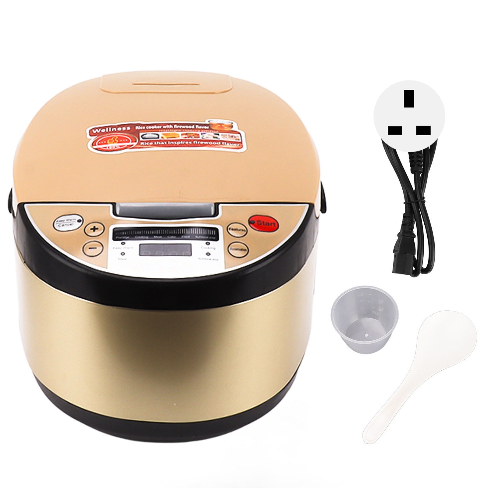 Electric Rice Cooker 900W Multifunctional Large Capacity 5L Overheating