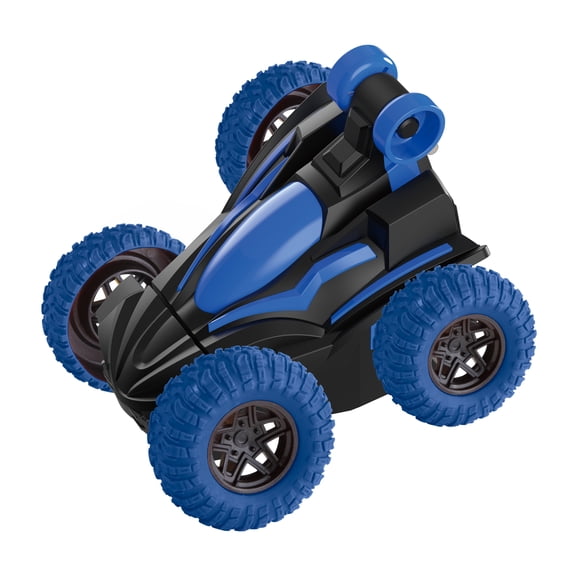 Electric Ride On Toy Car for Kids, Battery Powered Driving Vehicle with Parental Remote, 360 Spin Stunt Mode, Birthday Gift for Boys and Girls Ages 3 4 5 6 7 8, Blue