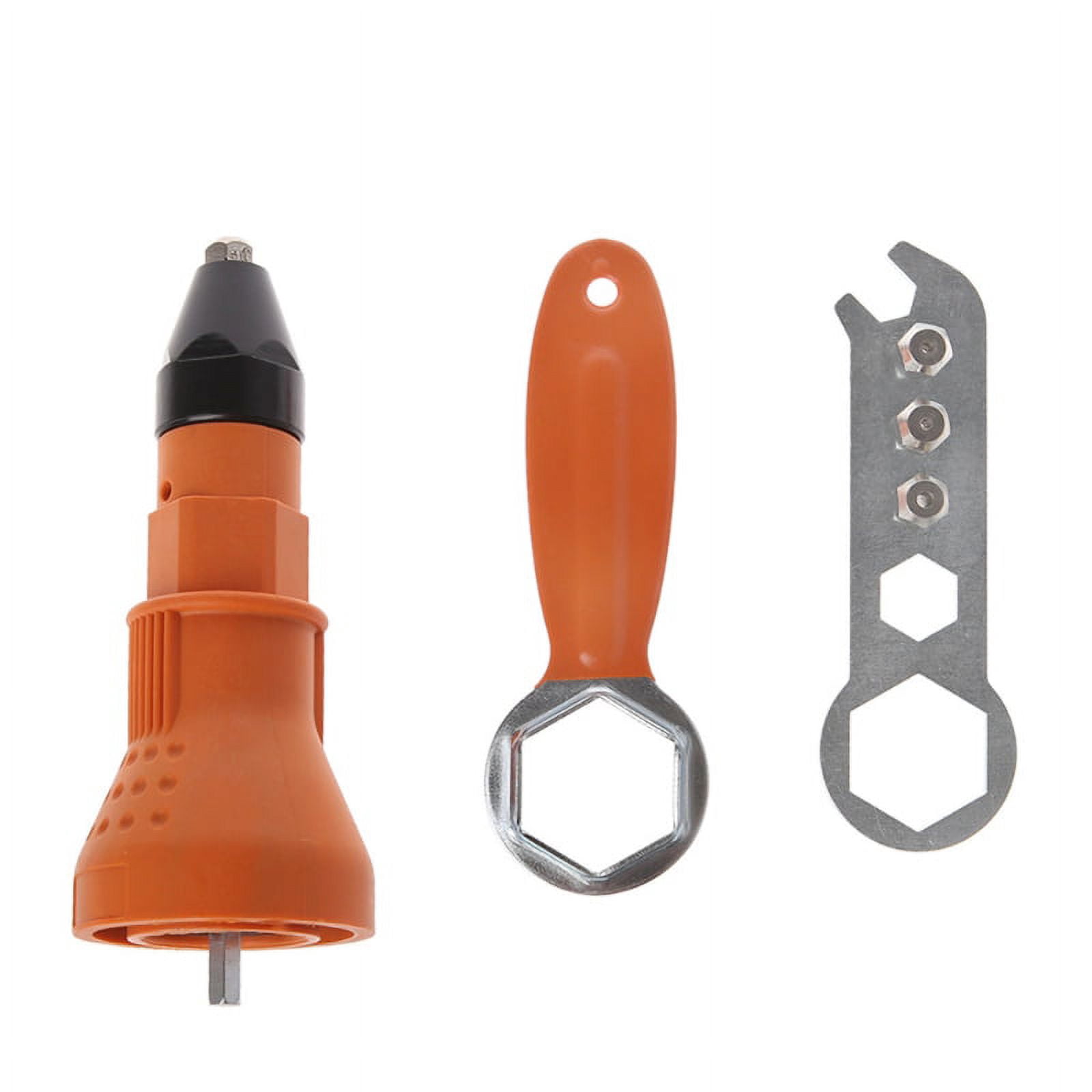 Electric Rivet Nut Gun Cordless Drill Riveting Insert Adaptors Tool ...