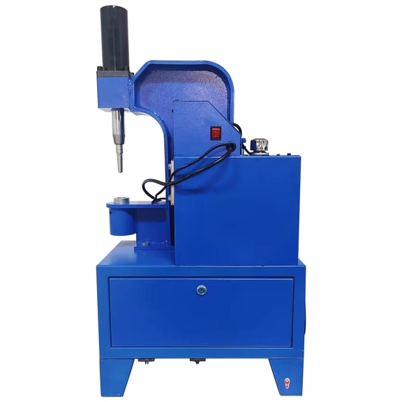 Electric Riveting Machine Hydraulic Riveting Machine with 2 Punches and 3 Rivet Heads 220V 1.5KW