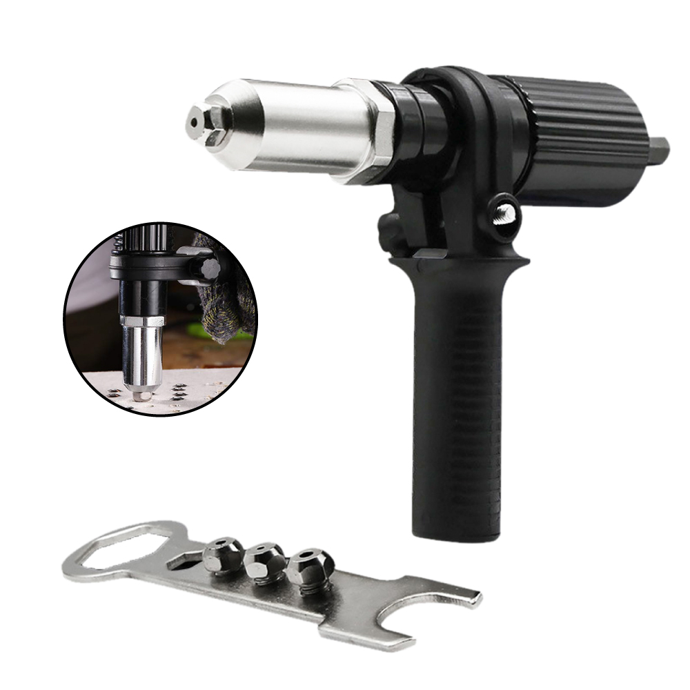 Electric Riveting Tool Conversion Head Silent Riveting Drill Adapter