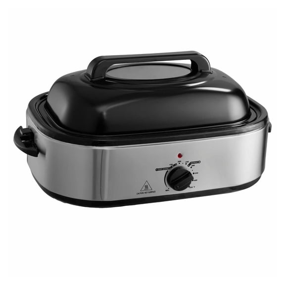 Electric Roaster Oven, 18 QT Turkey Roaster Oven with Self-Basting Lid, 1450W Roaster Oven with Defrost & Warm Function, Adjustable Temperature, Removable Pan & Rack, Fits Turkeys Up to 22LBS