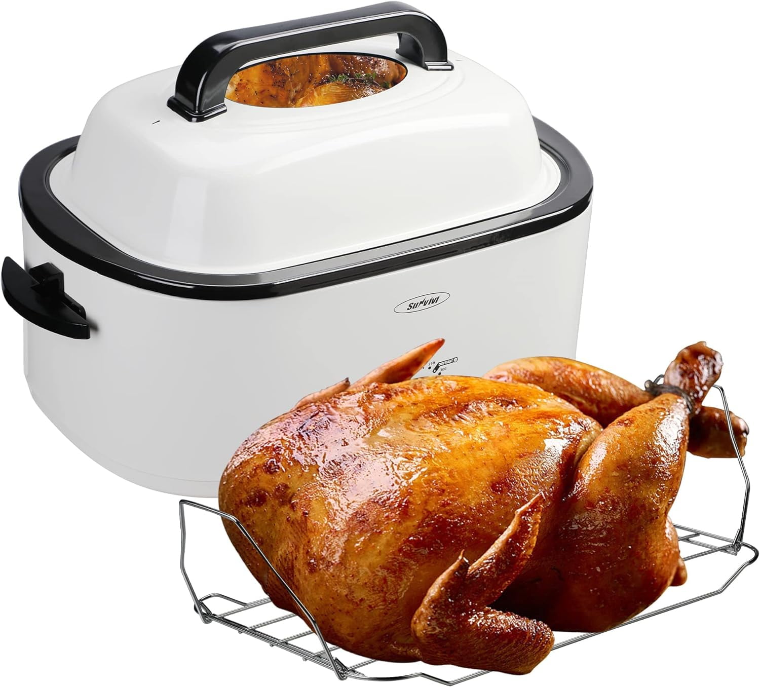 Electric Roaster, Roaster Oven 26 Quart With SelfBasting Lid, Turkey